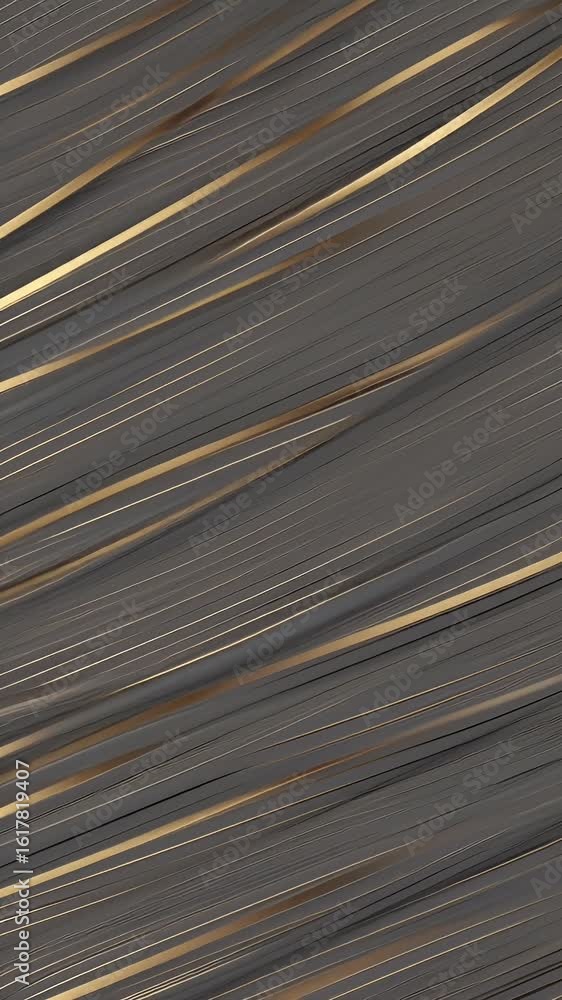 Poster abstract 3d gold metallic waves with geometric pattern background