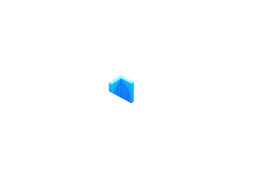 Isometric, stylized, blue, block graphic, 3D effect, pixelated - Powered by Adobe
