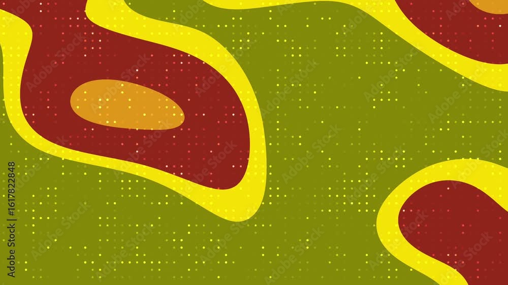 Aufkleber abstracts liquid blink dot dynamic abstract background animation with fluid shapes and vibrant color