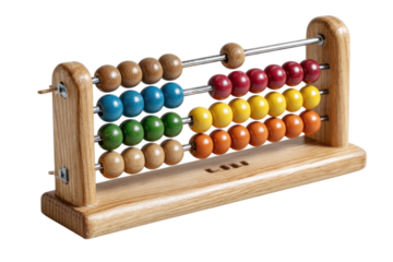 Wooden abacus for children math education colorful learning tool counting rainbow beads school