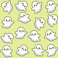 Cute little ghost Halloween, wallpaper, background