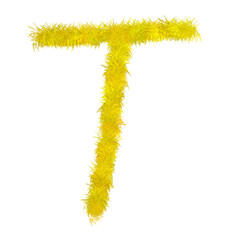 Artistic T Letter 3D Doodle Alphabet Clipart PNG Transparent Modern Stylish Icon Isolated Trendy Unique Creative Fun