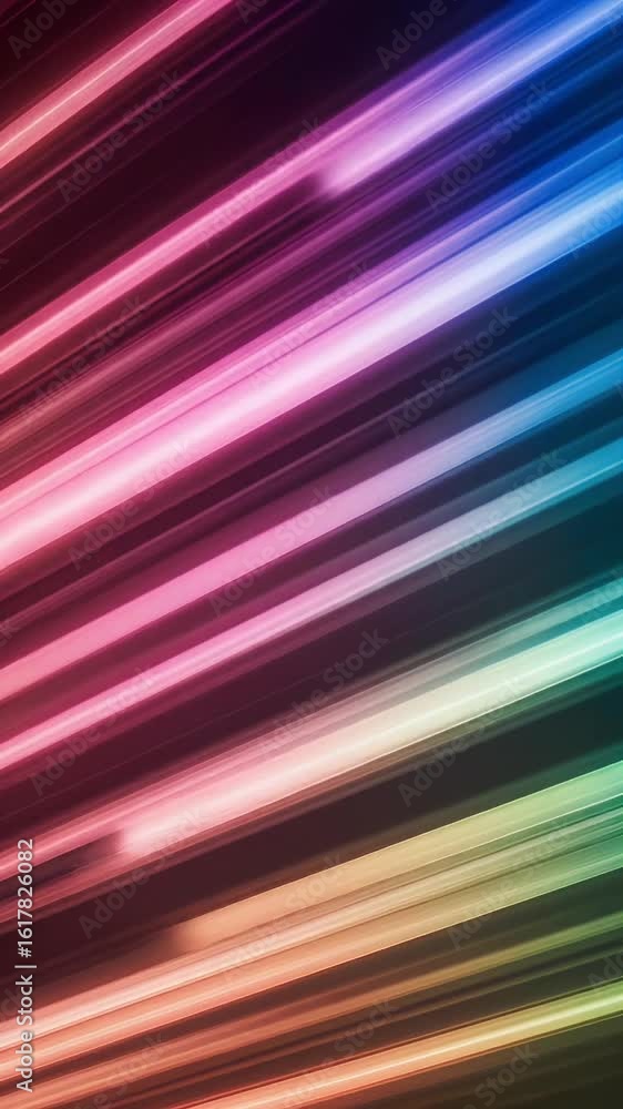 Poster abstract background of colored light streaks and diagonal lines design
