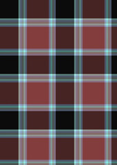 Seamless Red Black Plaid Pattern Texture Background