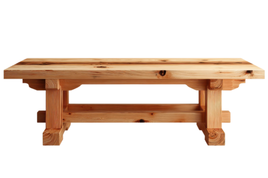 Rustic Table: A sturdy wooden table, crafted with meticulous detail, showcases the natural beauty of its materials and evokes a sense of enduring quality and timeless design.