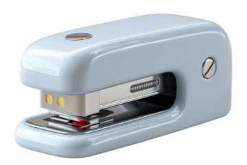 Modern Stapler: A close-up shot showcases a contemporary stapler, emphasizing its sleek design and efficient functionality. A perfect depiction of simplicity, modern design.