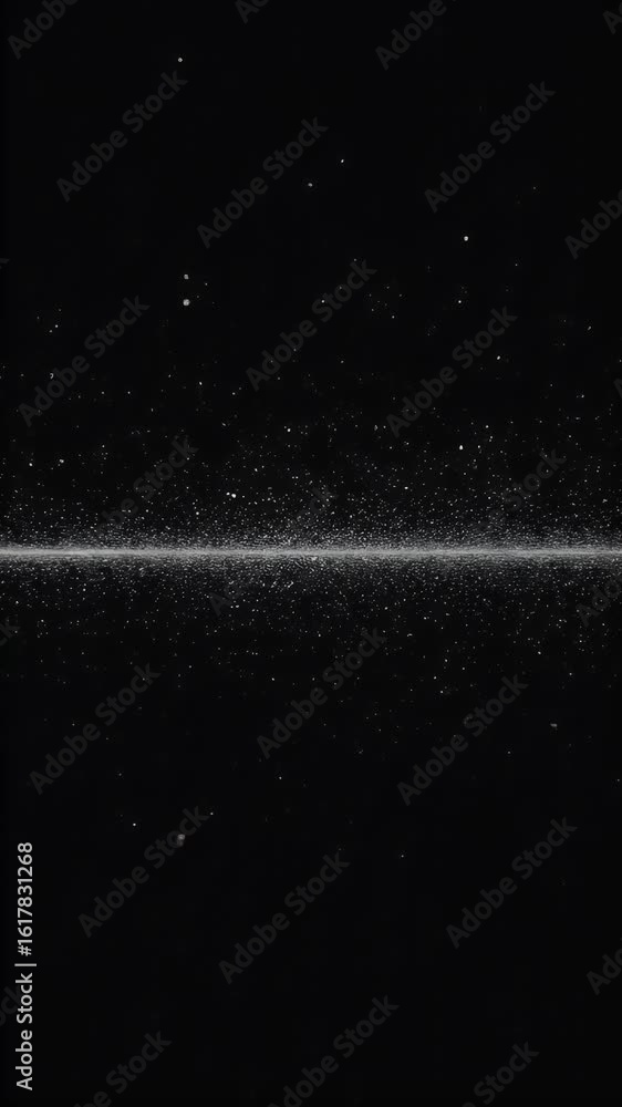 Poster abstract cosmic background with sparkling stars and glowing lines
