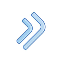 Obraz premium Hexagon Wrench Icon vector