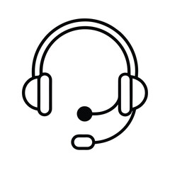 chat support headset icon clipart vector