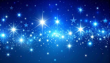 Night sky, shining stars