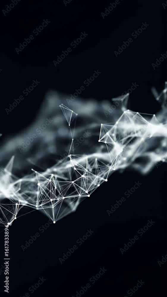 Poster abstract digital connection network technology background illustration