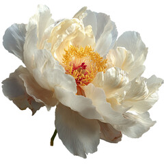 White peony flower head
