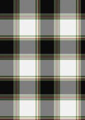 Seamless Black White Gray and Green Plaid Pattern Texture
