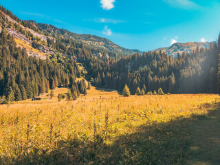 Obraz premium Vacances en montagne