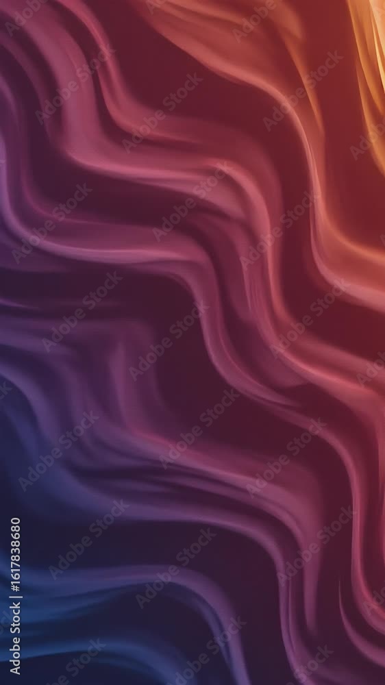 Poster abstract flowing fluid waves with gradient colors and textured detail