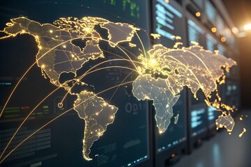 Global Business Network and E-commerce Logistics Map