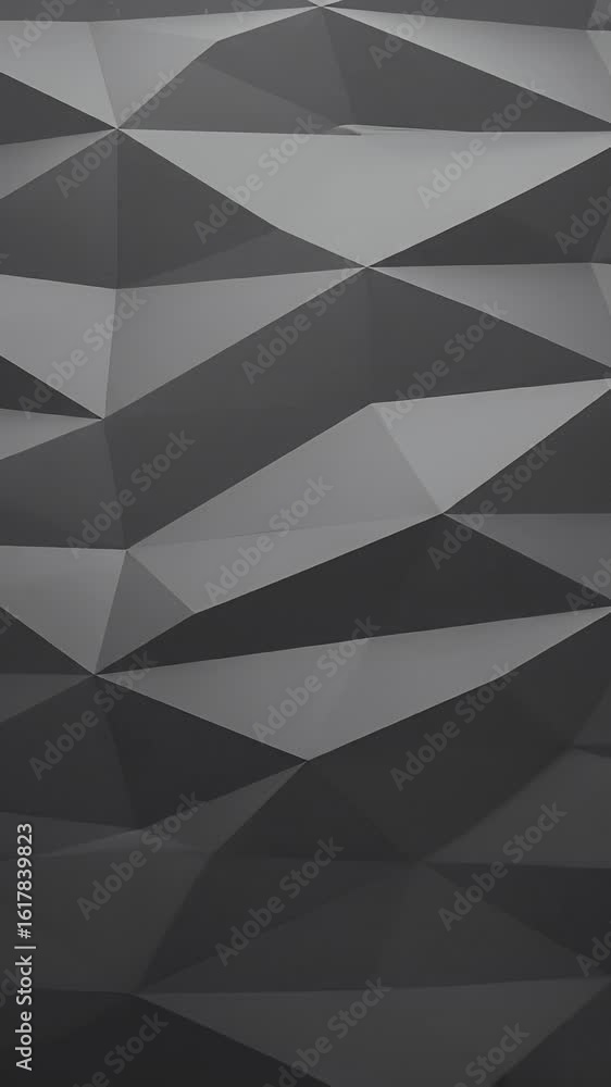 Poster abstract geometric background composed of gray triangles and shapes