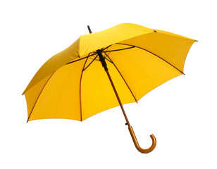  yellow umbrella isolated 