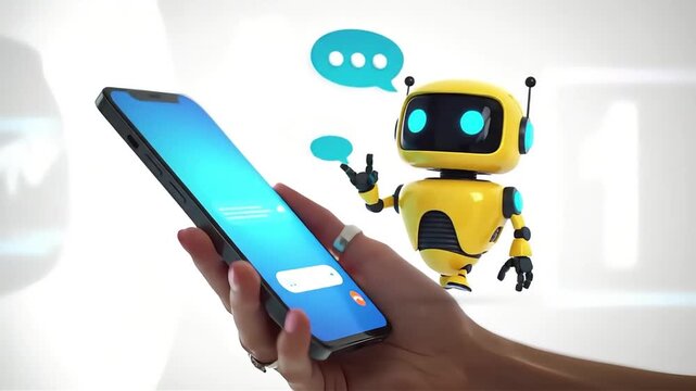 Smartphone Chatbot Interaction: A Friendly Robot Assists