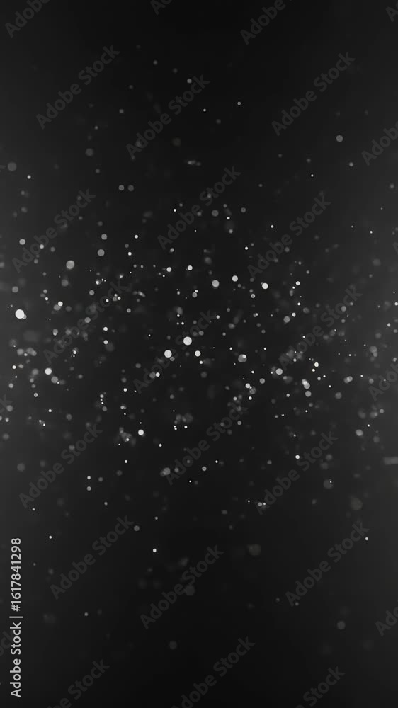 Poster abstract glowing circle with particle effect in gray background