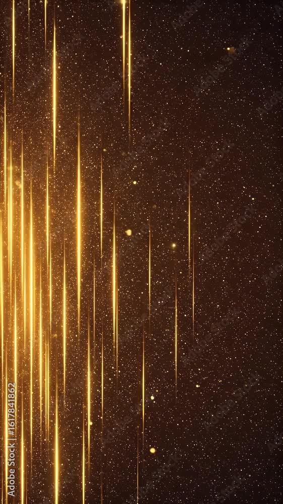 Aufkleber abstract gold background with sparkling lights and vertical lines