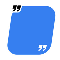 Bubble testimonial banner, quote, infographic. Social media post template designs for quotes. Empty speech bubbles, quote bubbles and text box