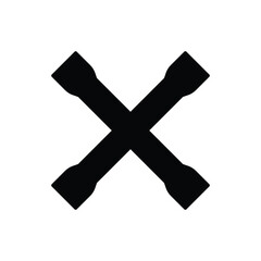 Lug Wrench Icon vector