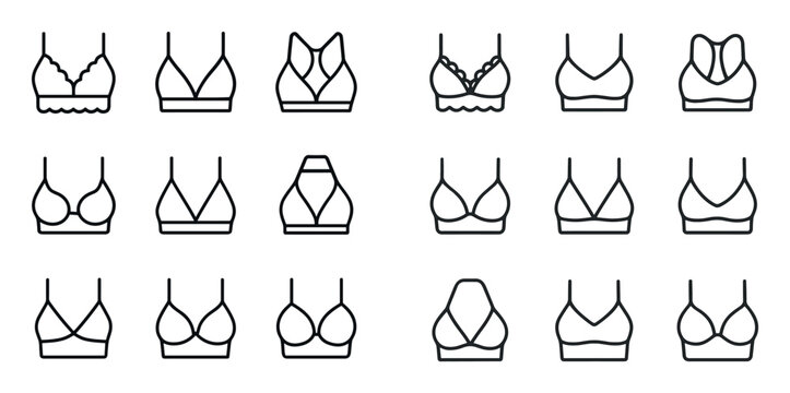 Minimal Bralette Icons