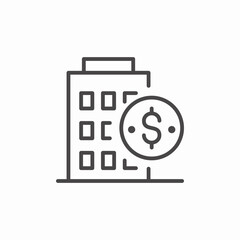 building worse money icon sign vector