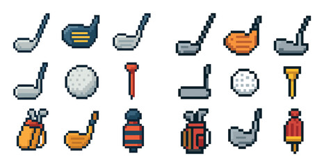 Golf Equipment Icons