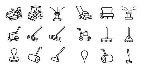 Golf Maintenance Icons