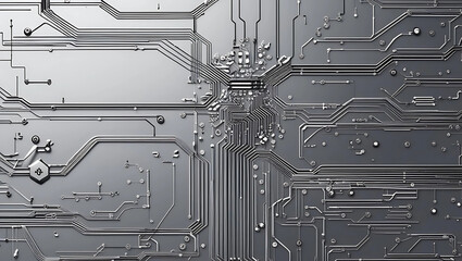 Gradient AI Circuitry Background: Futuristic Tech Flow, Isometric Circuit Board Background: 3D AI Tech Visuals, Monochrome AI Circuitry: Sleek High-Tech Background, generative ai
