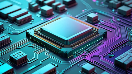 Gradient AI Circuitry Background: Futuristic Tech Flow, Isometric Circuit Board Background: 3D AI Tech Visuals, Monochrome AI Circuitry: Sleek High-Tech Background, generative ai
