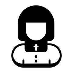 Broken Neck Semi Solid Vector Icon