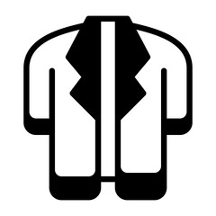 Doctor Coat Semi Solid Vector Icon