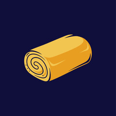 A cute lovely tamagoyaki cartoon illustration