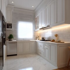 Fototapeta premium kitchen cabinets and kitchen appearance