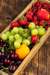 Assortment of fruits.