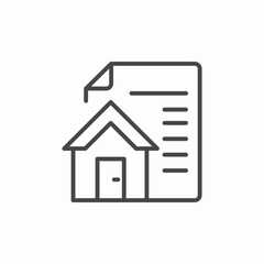 house document file icon sign vector