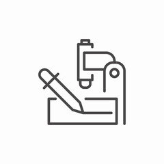 microscope lab equipment icon sign vector