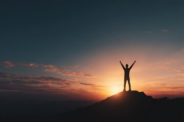 Fulfillment Success Champion at Sunset with AI Technology