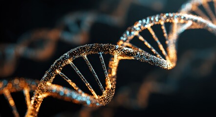 Genome Map: Deoxyribonucleic Acid Sequencing and Genetic Mapping in Human DNA Research - 3D Medical Illustration