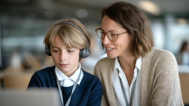 Teacher Providing Feedback to Student in E-Learning Environment