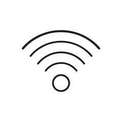 Wi-Fi Signal Icon – Minimal Vector for Connectivity, Wireless Network, Internet Access, Tech UI
