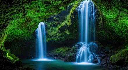 Fototapeta premium waterfall in the forest
