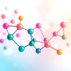 Colorful molecular structure (1)