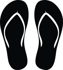 Flip Flops Silhouette Icon