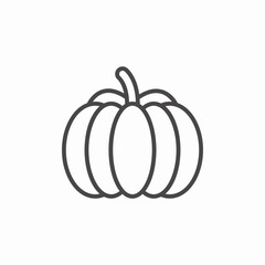 whole pumpkin halloween icon sign vector