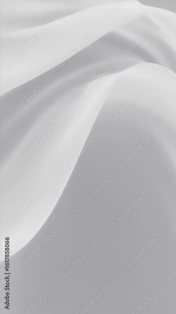 Poster abstract white fabric background with soft waves and elegant texture