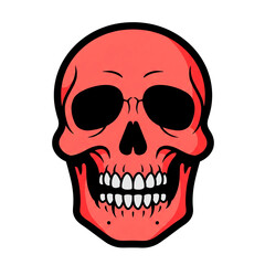 Obraz premium Red Skull Illustration
